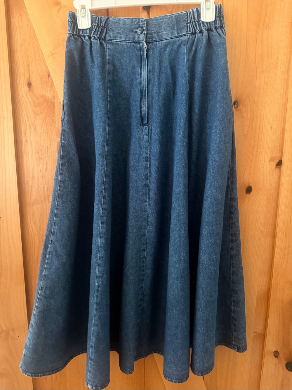 Vintage 80s/90s City Girl Sport Studded Western Denim Prairie Maxi Skirt, S - Picture 6 of 10